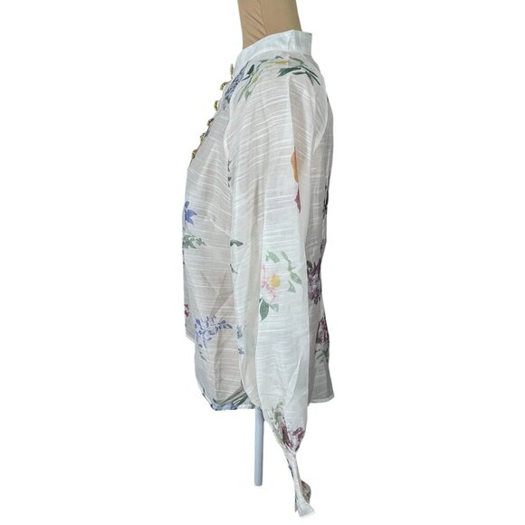 NWT Chicwish Blouse Maxi Skirt Size S Small Rhinestone Button Floral Garden Part - Picture 7 of 13